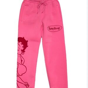 Betty Boop Fleischer Studio Pink Fleece Pants